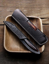 Leather Comb Sleeve with Mustache-Beard Comb - Brooklyn Grooming 