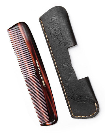 Leather Pocket Comb Sleeve - Brooklyn Grooming 