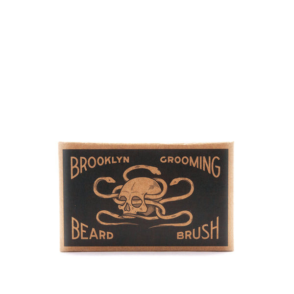 Beechwood and Boar Bristle Beard Brush - Brooklyn Grooming 