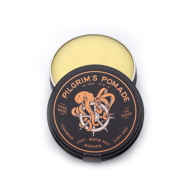 Pilgrim's® Vegan Pomade (Mandarin and Clary Sage) - Brooklyn Grooming 