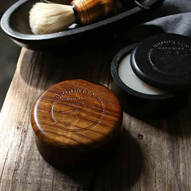 Wood Shaving Bowl - Dark Oak - Brooklyn Grooming 