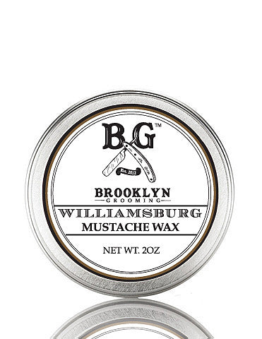 Williamsburg Mustache Wax 2 oz. - Brooklyn Grooming 